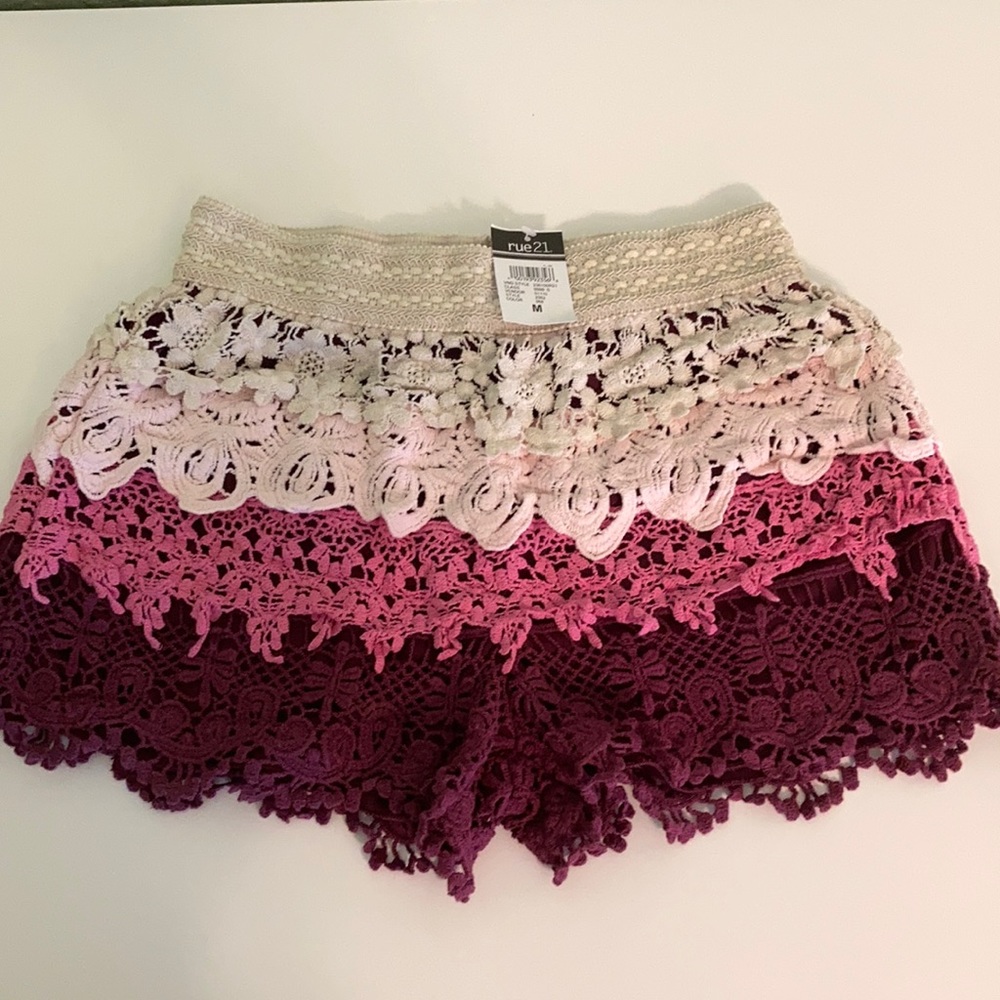 NWT Rue 21 Lace Shorts